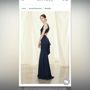 New with Tags Amsale Gwyneth bridesmaid dress in New Ice